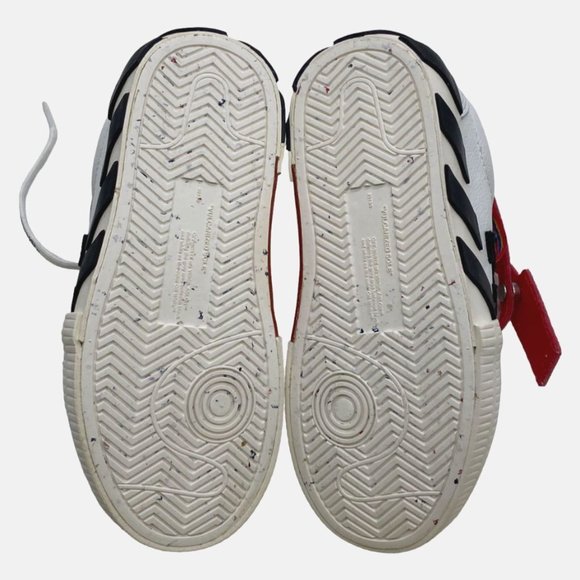 Off-White Unisex Kid's White Low Top Vulcanized Sneaker Shoe Sz EU 31/US 13 - Picture 5 of 5